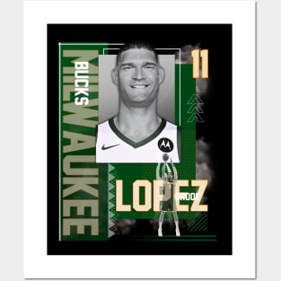 Milwaukee Bucks Brook Lopez 11 Posters and Art